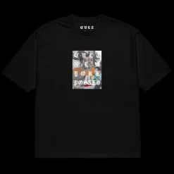 CULT CREW Tops<Cult x Silent "Posted Cover" Heavyweight Tee / black