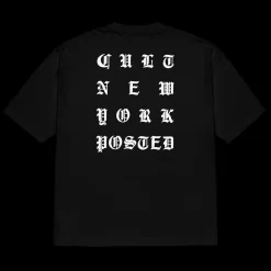 CULT CREW Tops<Cult x Silent "Posted" Heavyweight Tee / black