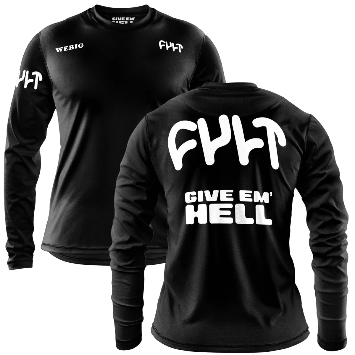 CULT CREW Tops<Cult x Webig Race Jersey / KIDS / black
