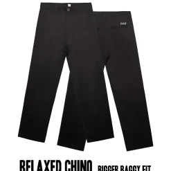 CULT CREW Bottoms<Relaxed Chino Pants / black