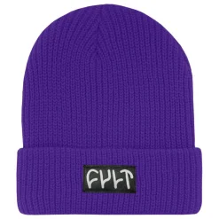 CULT CREW Hats<Witness Beanie / ribbed purps