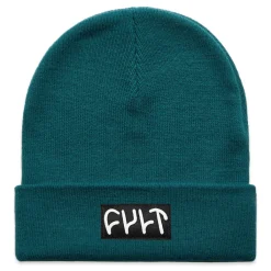 CULT CREW Hats<Witness Beanie / tight knit pacific green