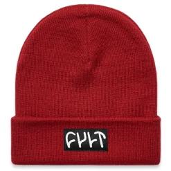 CULT CREW Hats<Witness Beanie / tight knit cardinal
